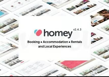 Homey Booking and Rentals Theme